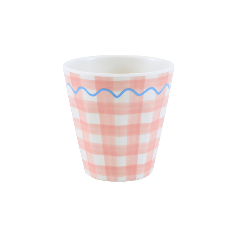 DTOC Gingham Reusable Cups S/6