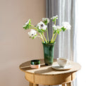 Daisy Emerald Green Glazed Vase