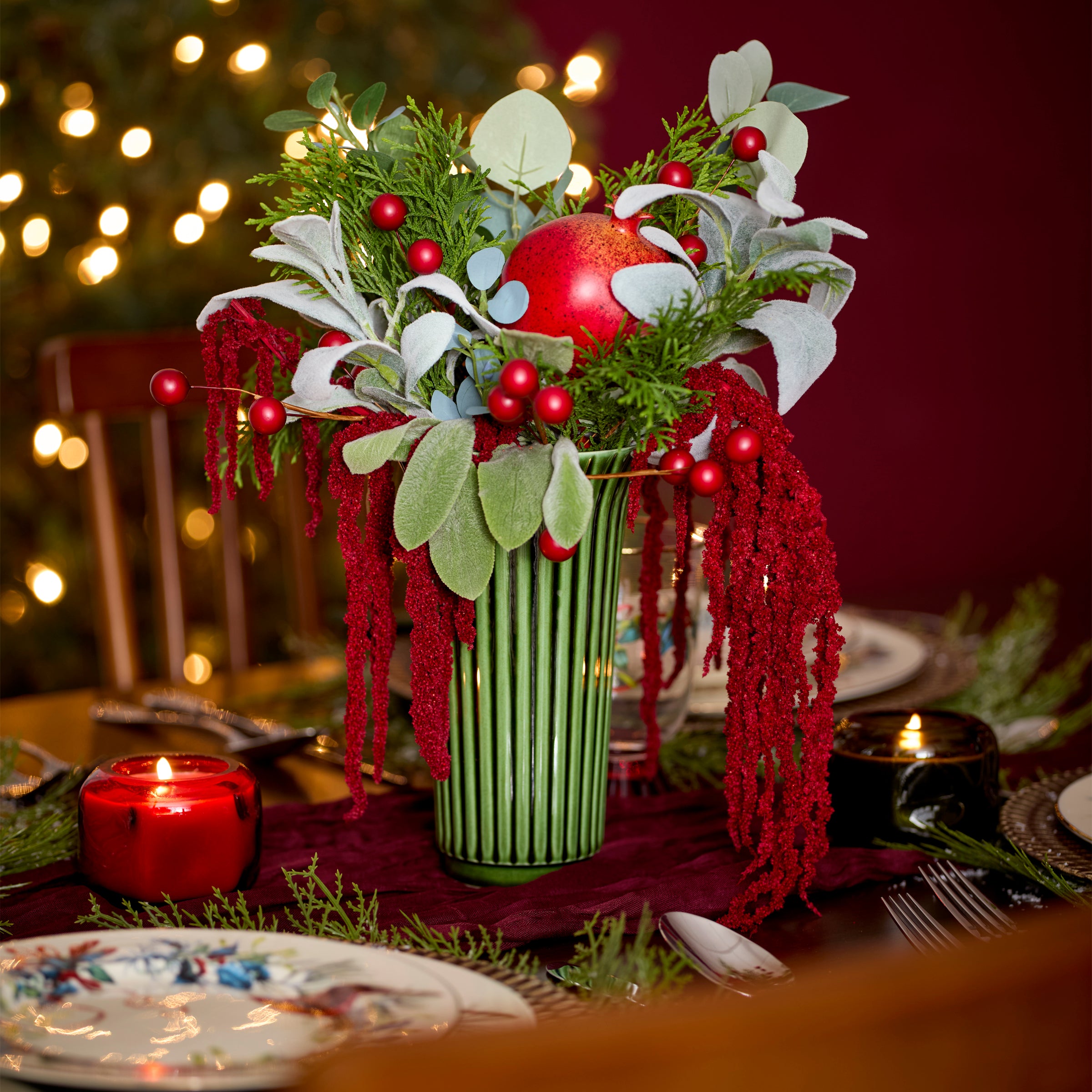 Daisy Emerald Green Glazed Vase – Lenox Corporation