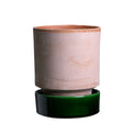 Hoff Raw Rosa Glazed Emerald Green Pot Set, 5.5"