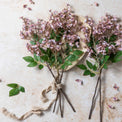 Artificial Blush Japanese Cherry Stem