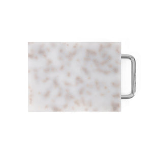 Small Gray/White Cutting Board with Handle