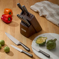 Nero Hammered Titanium 12-Piece Cutlery Block Set