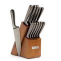 Nero Hammered Titanium 12-Piece Cutlery Block Set