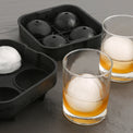 4-Sphere Black Silicone Ice Mold