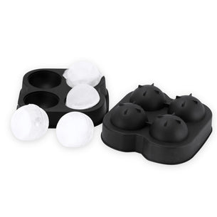Black Round Silicone XL Ice Mold