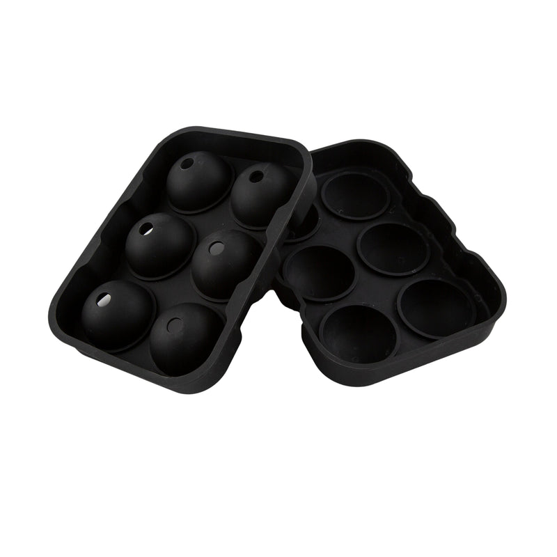 6-Sphere Black Silicone Ice Mold