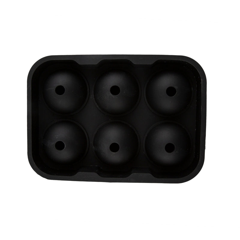 6-Sphere Black Silicone Ice Mold