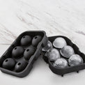 6-Sphere Black Silicone Ice Mold