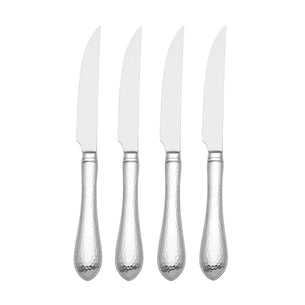 Hammered Antique Steak Knives, Set of 4