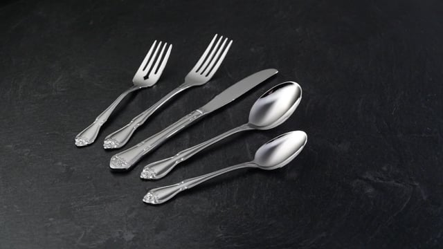 1 Rose Dinner Forks, Set of 4