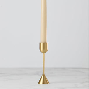 Light Gold Tall Taper Candle Holder