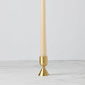 Light Gold Short Taper Candle Holder