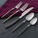 Adjacent Midnight 20 Piece Everyday Flatware Set, Service For 4