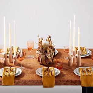 Ridge White 12-Piece Dinnerware Set