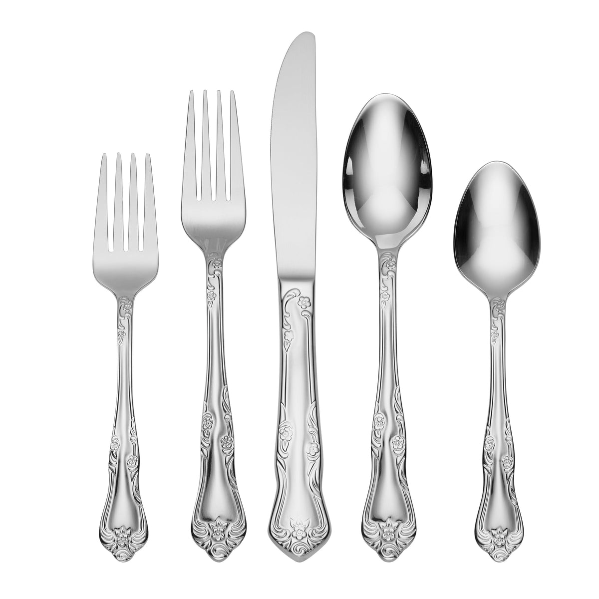 Azalea 45 Piece Everyday Flatware Set