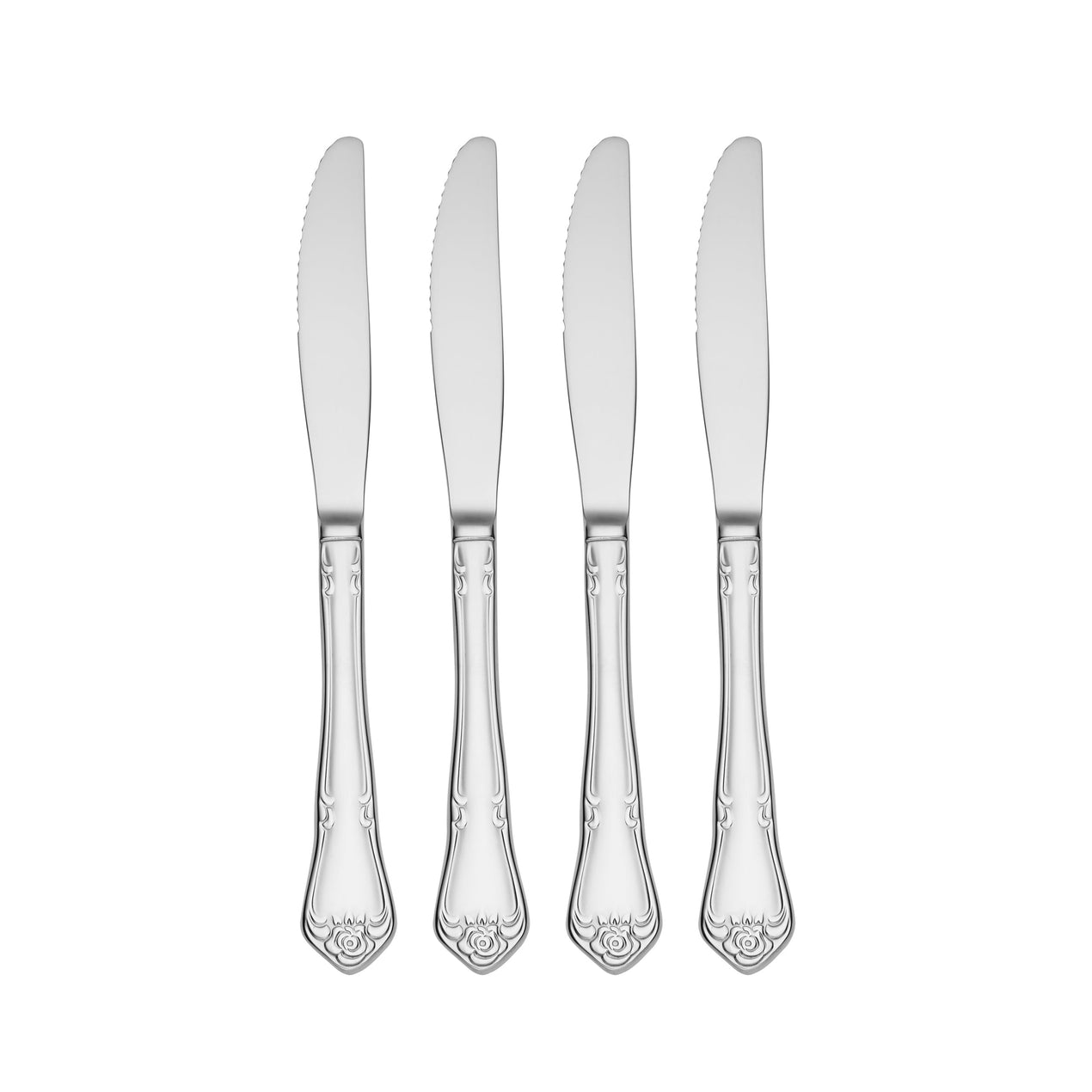 True Rose Everyday Flatware Dinner Knives, Set Of 4