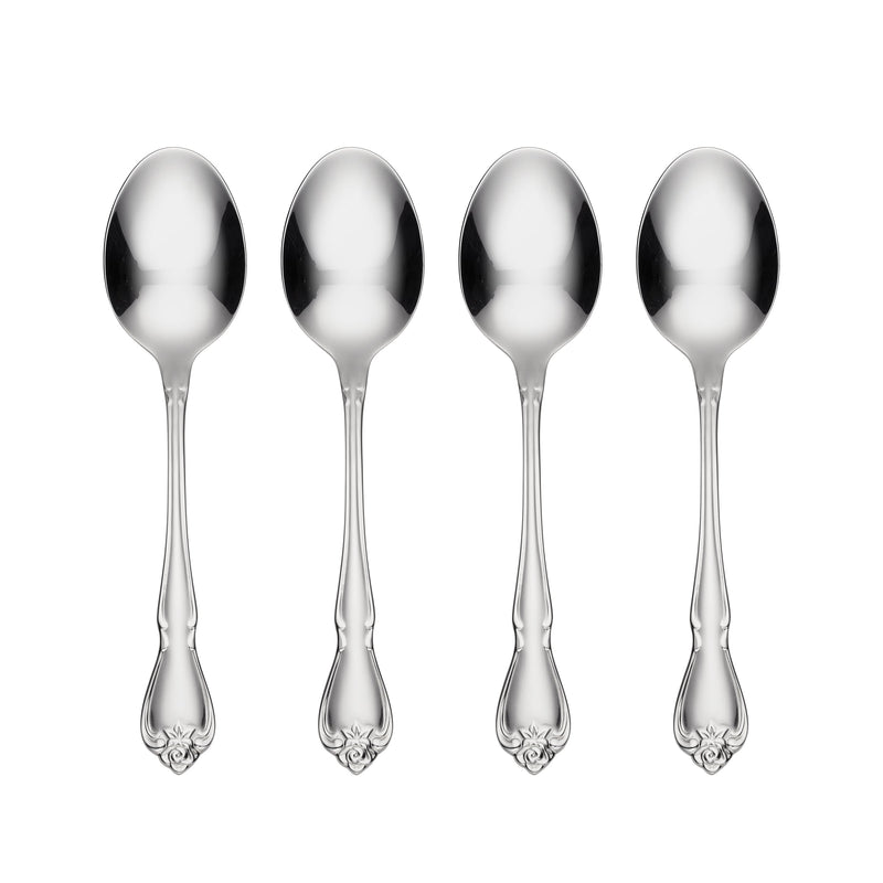 1 Rose Dinner Spoons, Set of 4