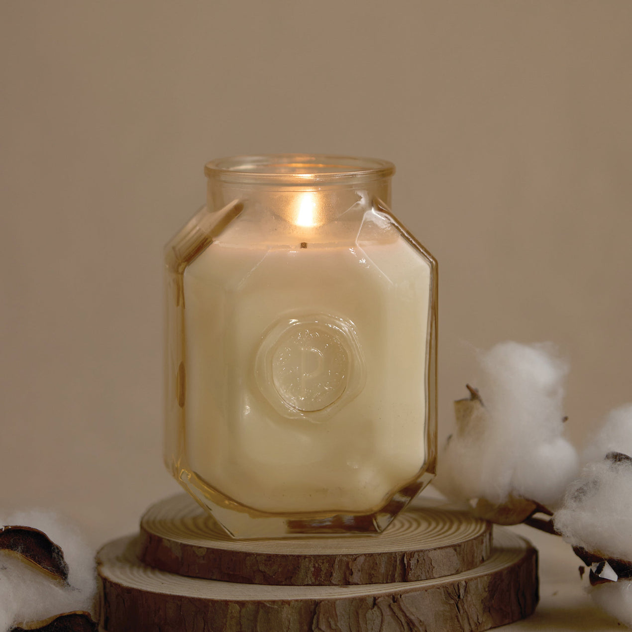 Botanica Candle - Cotton & Teak, 8 oz