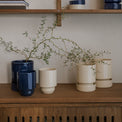 DTOC HOFF GLAZED SAPP BLUE POT SET, 12CM