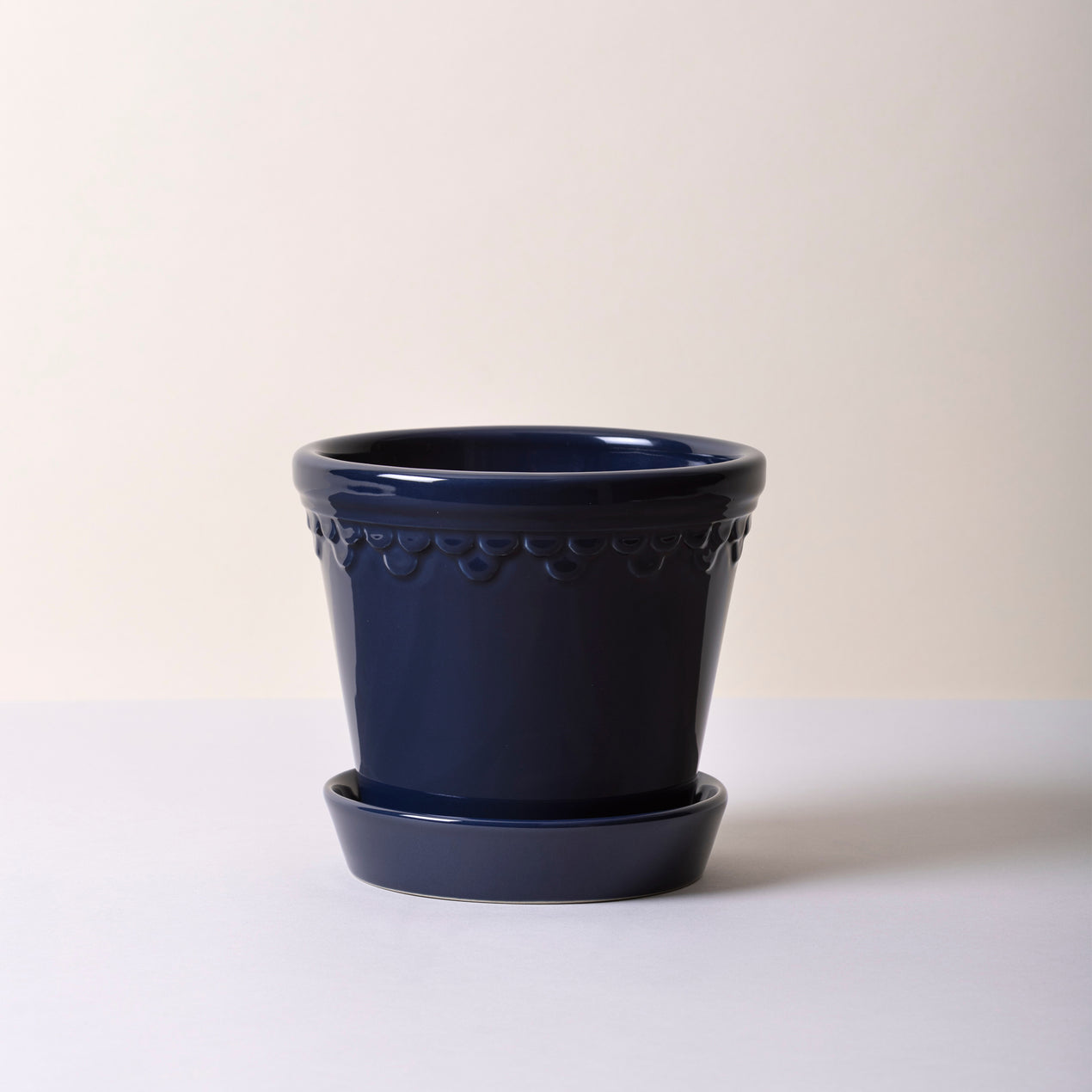 DTOC KOBENHAVNER GLAZED SAPP BLUE POT SET 16CM