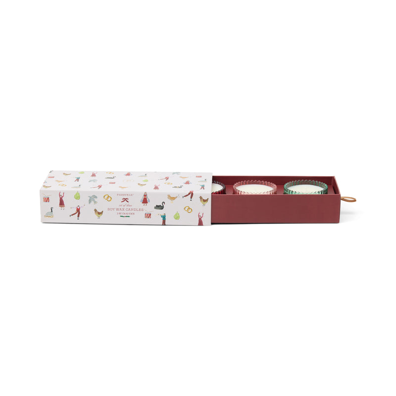 Holiday Soy Wax 2-oz Mini Candles, Gift-Boxed Set of 3