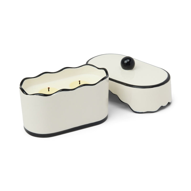 Cherie 5.5-oz Soy Wax Ceramic Candle, Black Fig & Olive