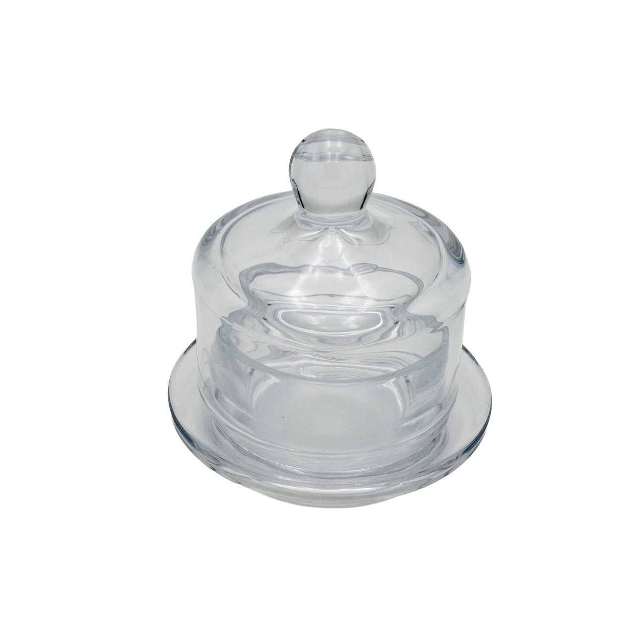 Glass Cloche Condiment Dish, Round