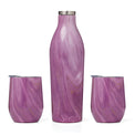 Pink Geode Wine Growler & Tumbler 3-Piece Set