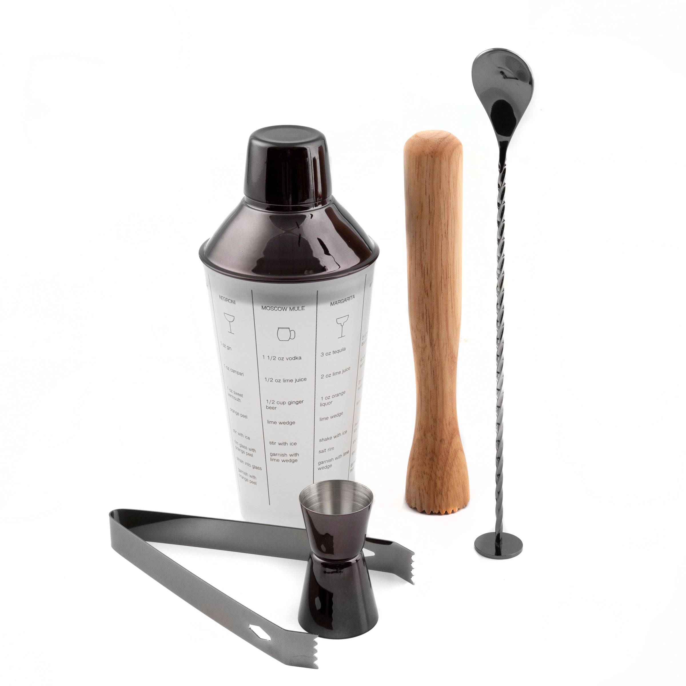 Black Mixology 5-Piece Tool Set – Lenox Corporation