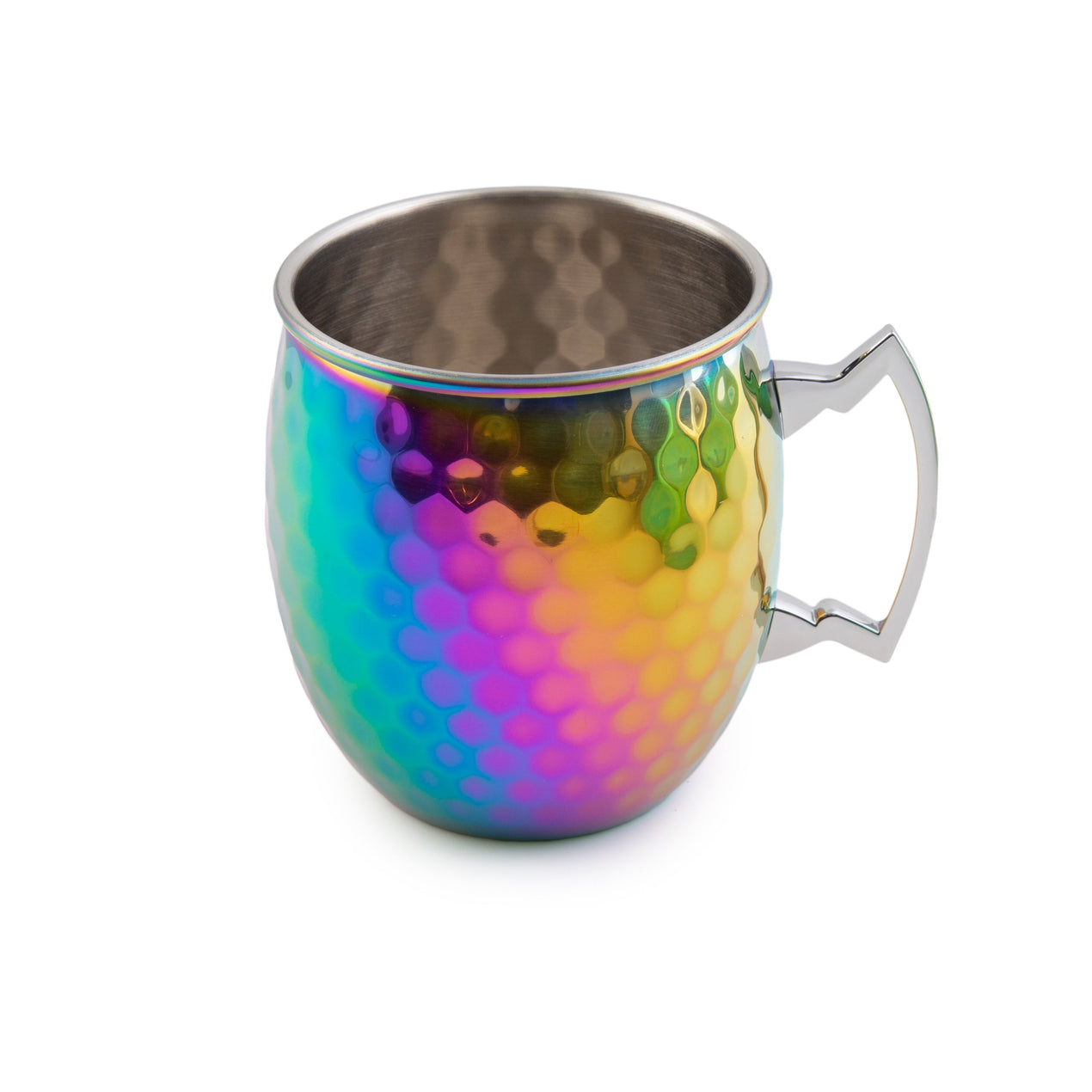 ★COURONNE★ Moscow Mule Cross 19_RXBRX25114BKX Hammered Rainbow Moscow Mule Mugs - Set Of 4 – Lenox Corporation