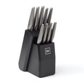 Robert Irvine 10-Piece Hollow Handle Black Cutlery Block