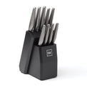 Robert Irvine 10-Piece Hollow Handle Black Cutlery Block