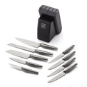 Robert Irvine 10-Piece Hollow Handle Black Cutlery Block