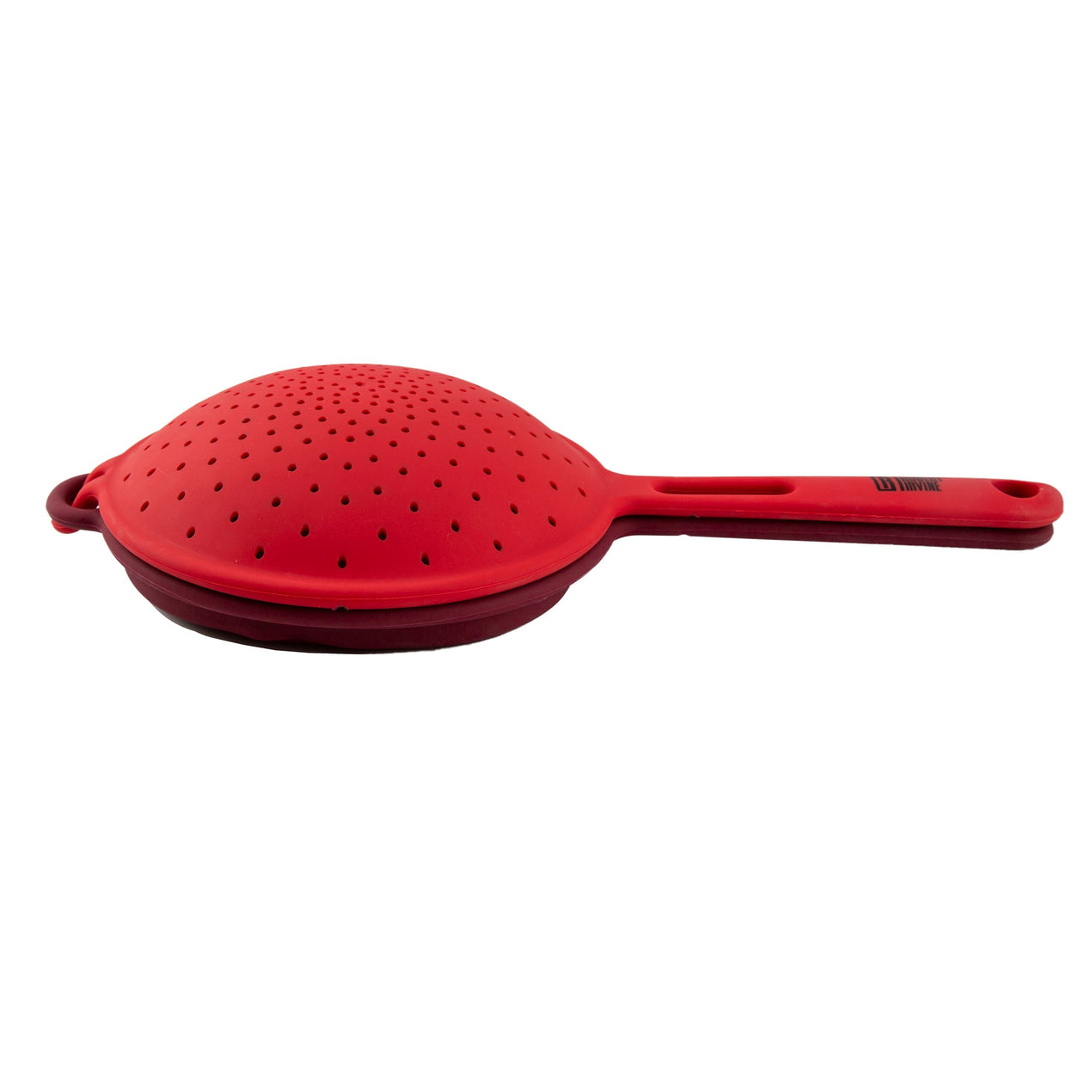 Robert Irvine 2-Piece Silicone Colander Set, Red