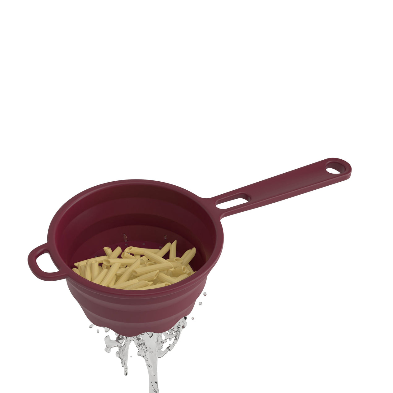 Robert Irvine 2-Piece Silicone Colander Set, Red