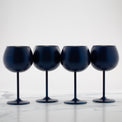 18 oz Brushed Stainless Steel Wine Glasses, Set of 4