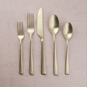 Marlise Champagne Satin 20-Piece Flatware Set