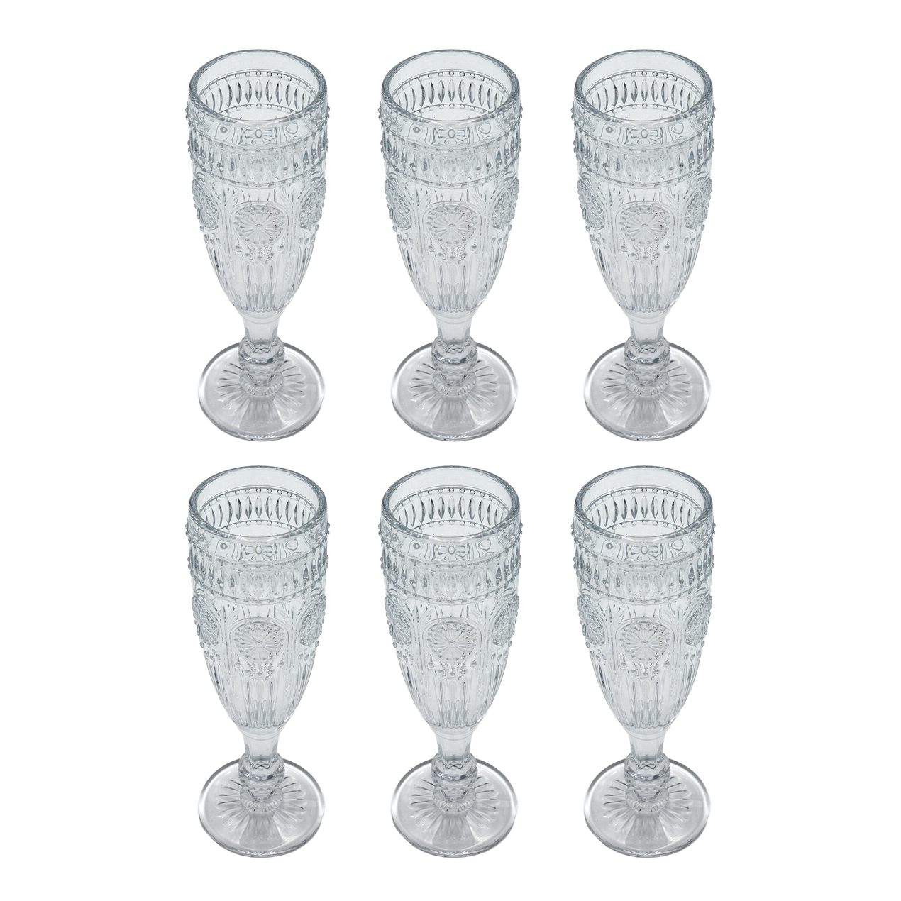 Fiesta Flutes, Set Of 6