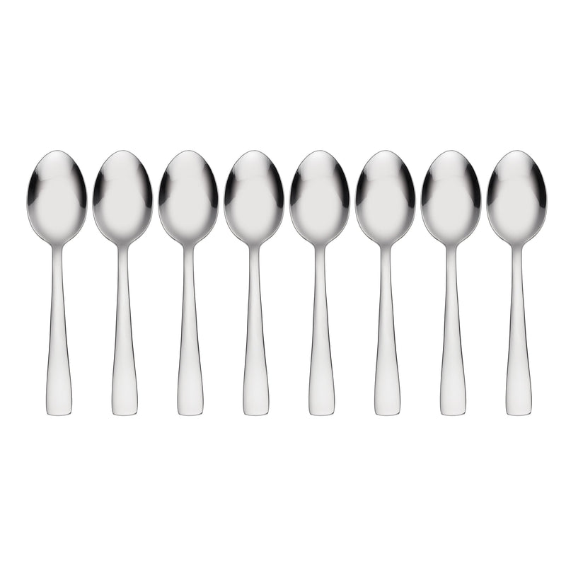 Zinc Everyday Flatware Teaspoons, Set Of 8