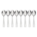Zinc Everyday Flatware Teaspoons, Set Of 8