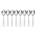 Zinc Everyday Flatware Teaspoons, Set Of 8