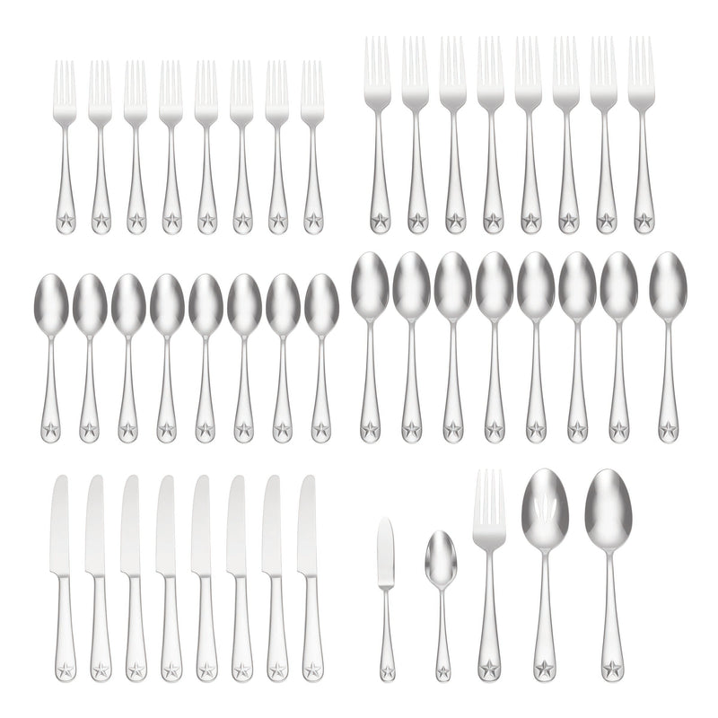 Tindra 45 Piece Everyday Flatware Set, Service For 8