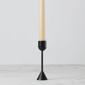 Onyx Brass Tall Taper Candle Holder