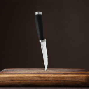 Epicure Black Steak Knives, Set of 4