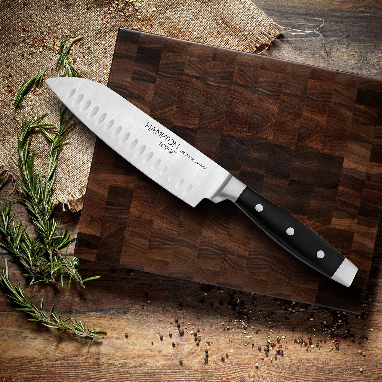 7 Inch Chef Knife Elan 7 In. Stainless Steel Partial Tang Hollow