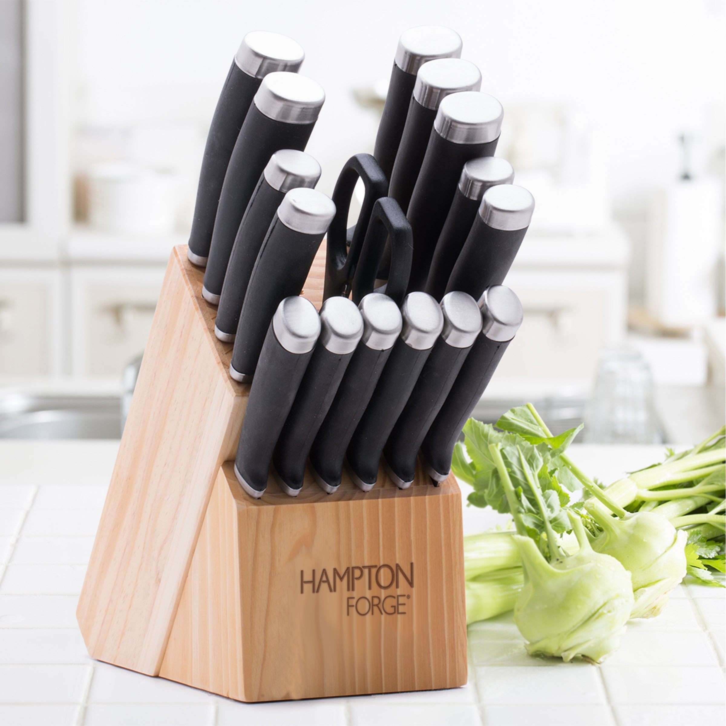 Epicure Black 17-Piece Cutlery Block Set – Lenox Corporation