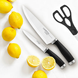 Epicure Black 17-Piece Cutlery Block Set