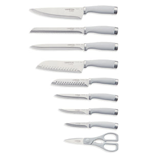 Epicure Cool Grey 15-Piece Cutlery Block Set