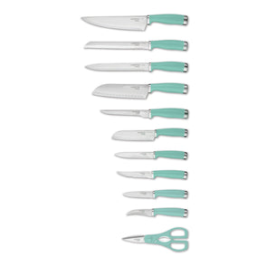 Epicure Pistachio 17-Piece Cutlery Block Set